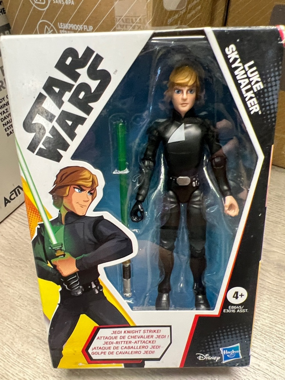 Star Wars Luke Skywalker Action Figure - Black Outfit, Green Lightsaber